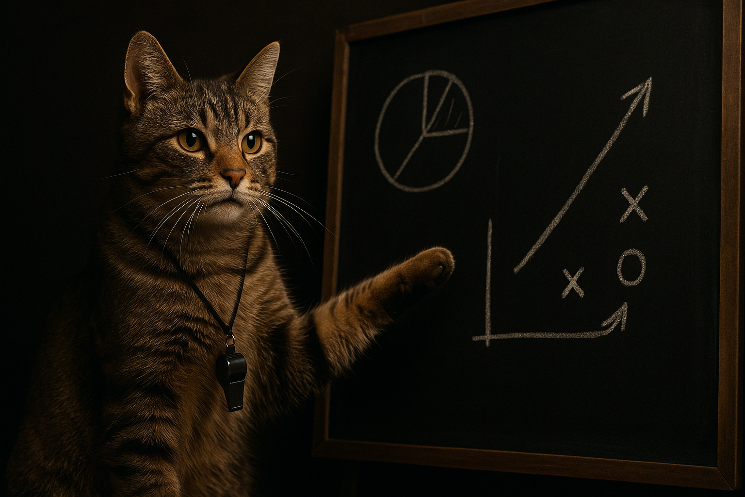 Coach felino motivando